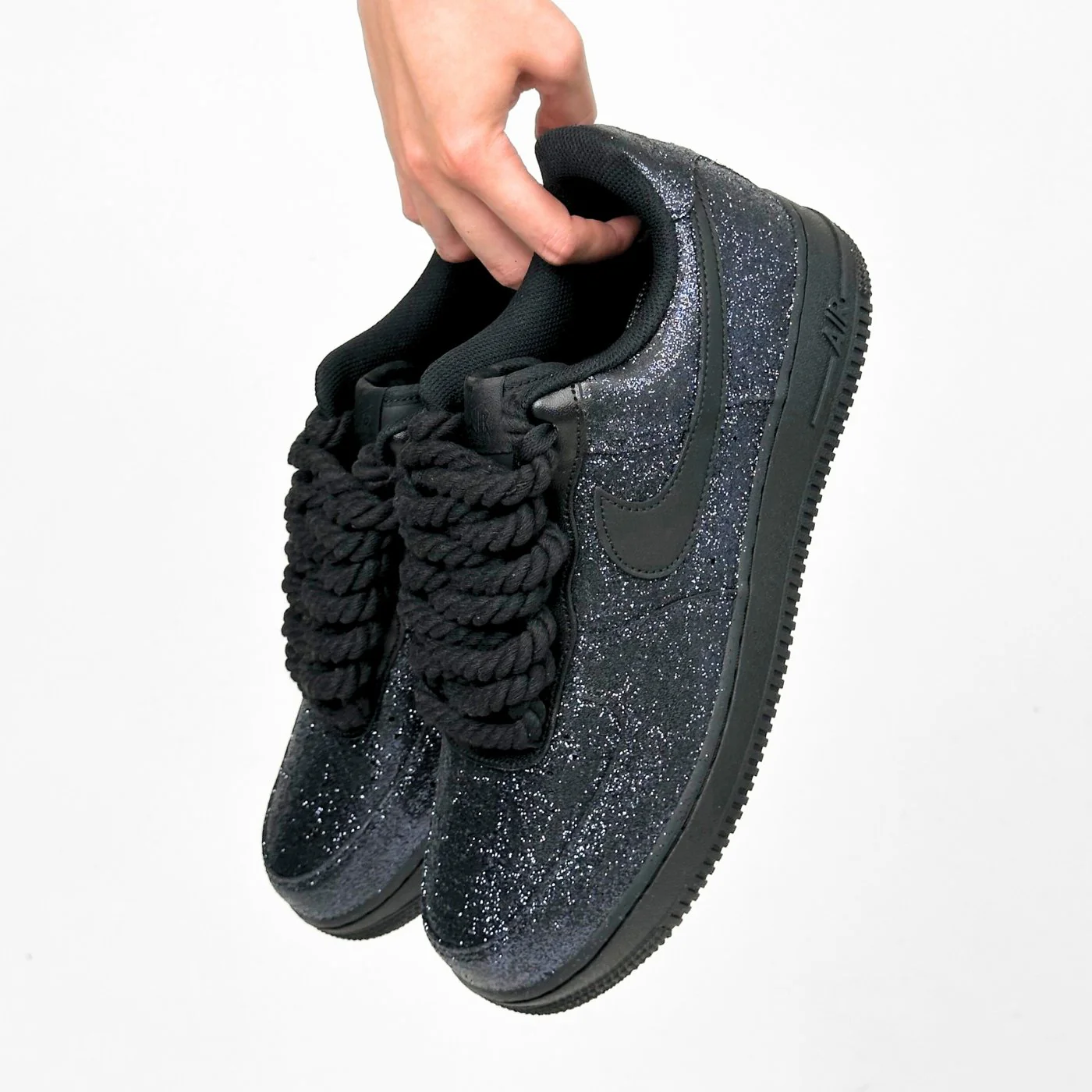 Black Glitter Air Force 1 - Image 3