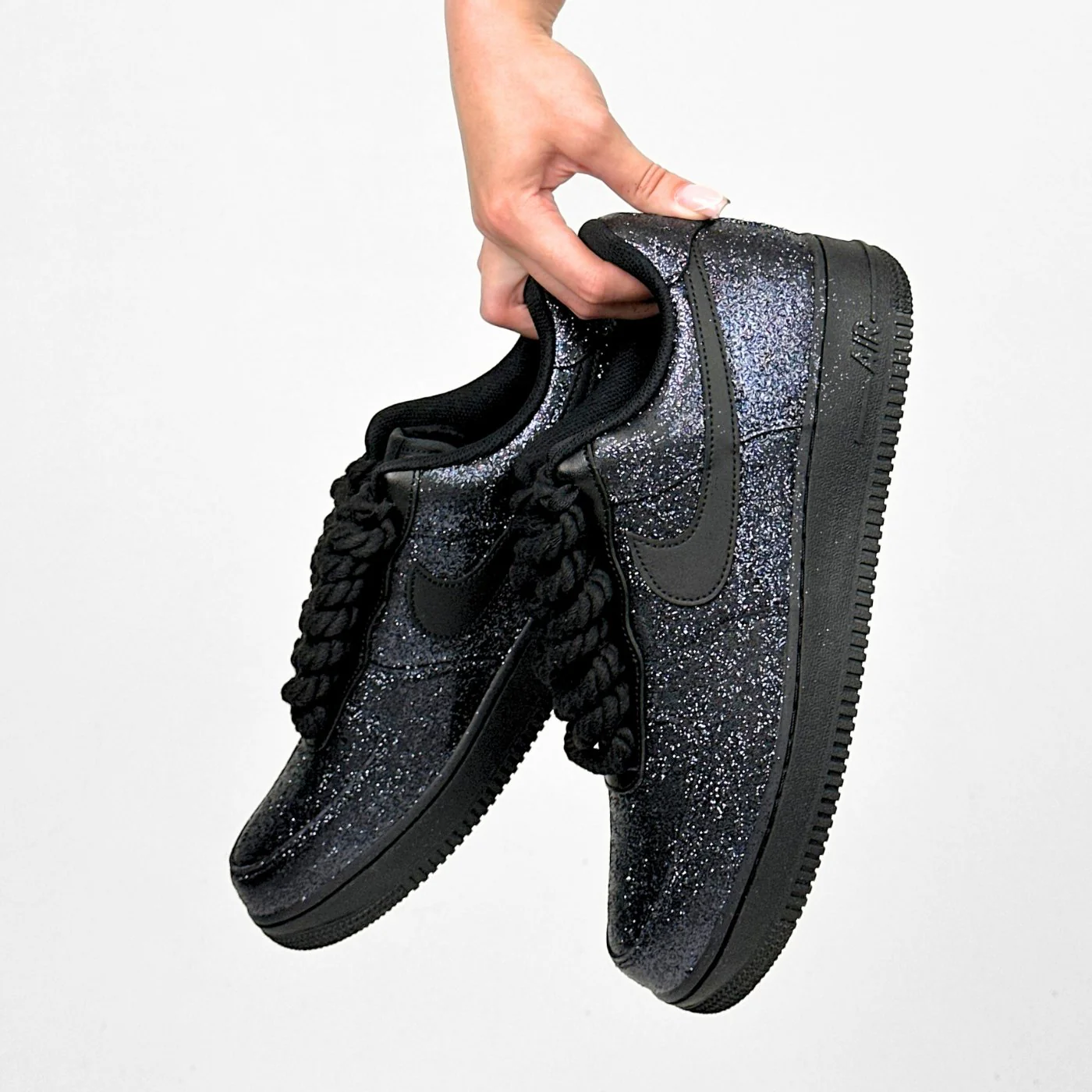 Black Glitter Air Force 1 - Image 4