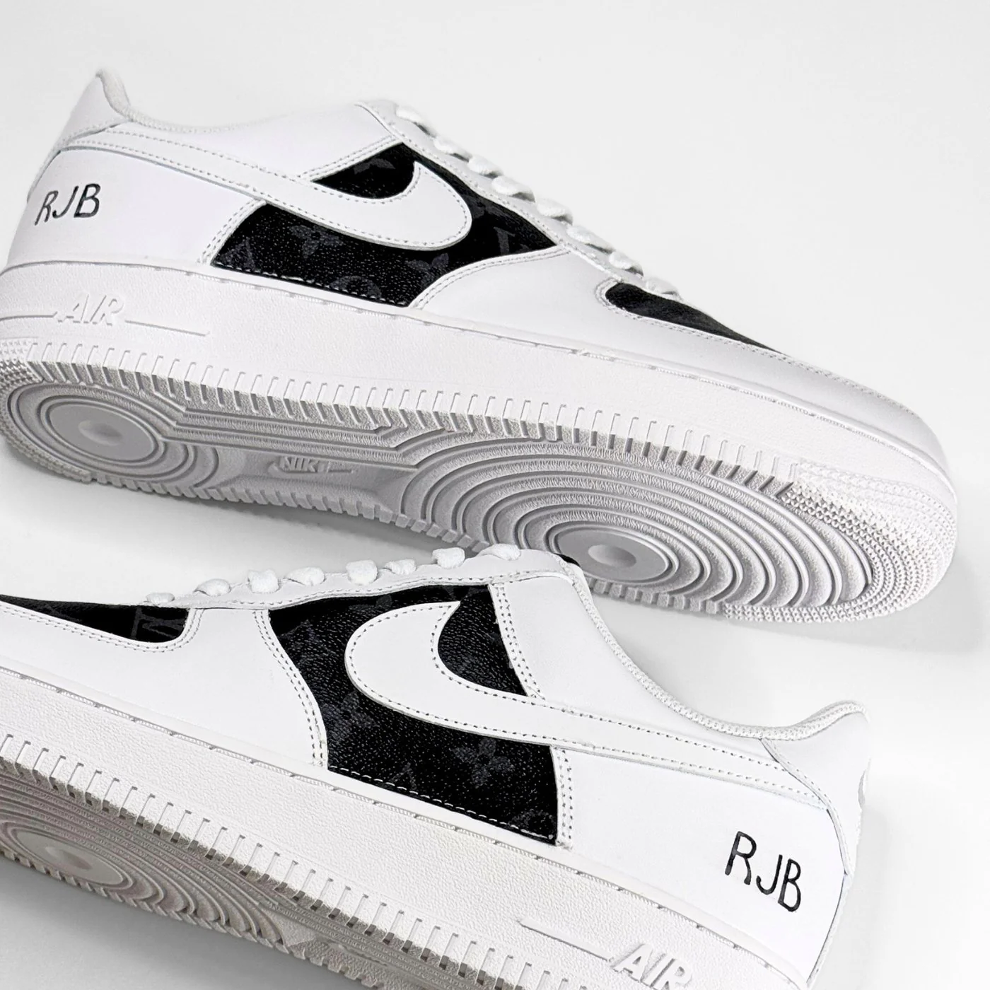 Black Monogram LV Air Force 1 - Image 4