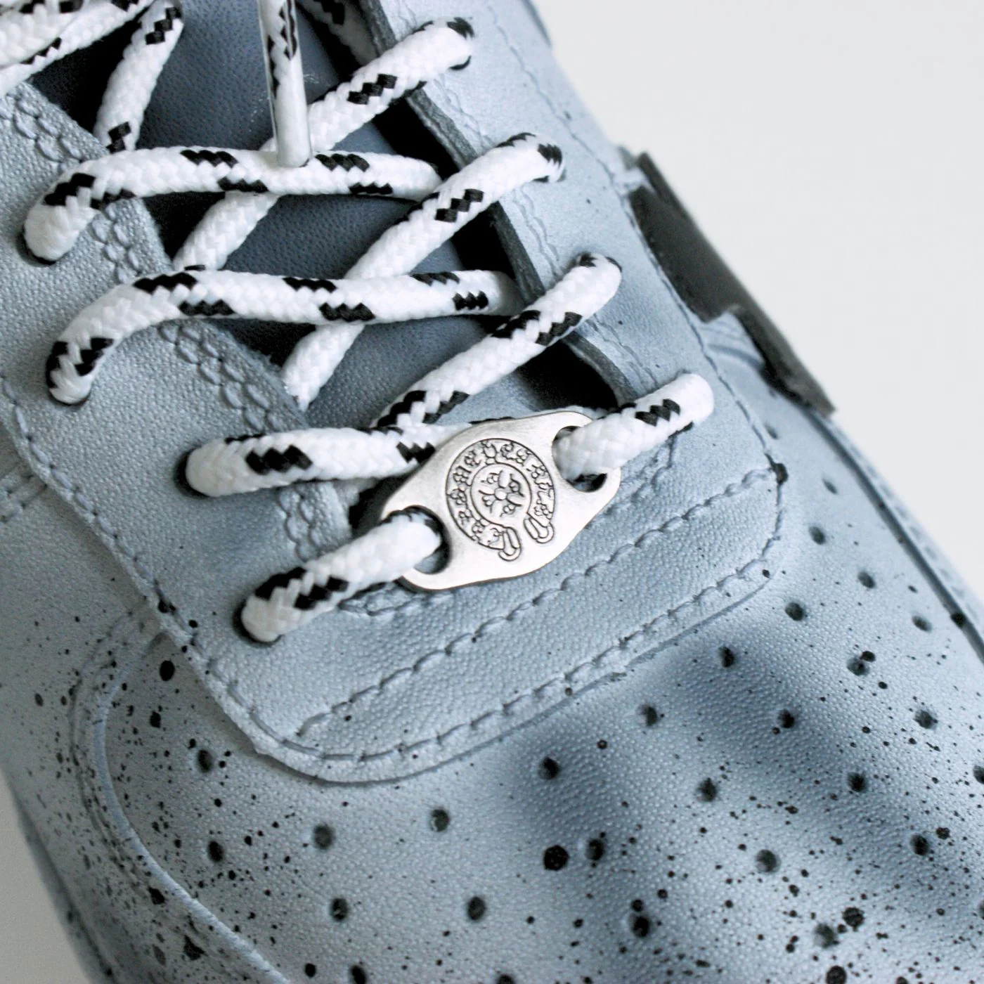 Blue Chrome Hearts Air Force 1 - Image 7