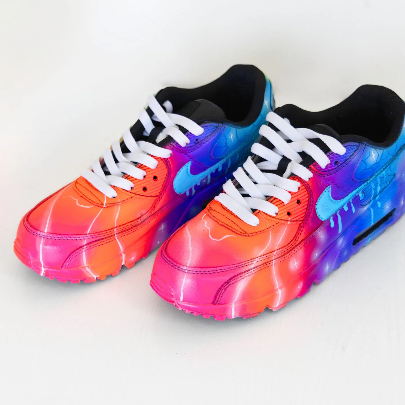 'Blue Galaxy Drip' Air Max 90 - Image 3