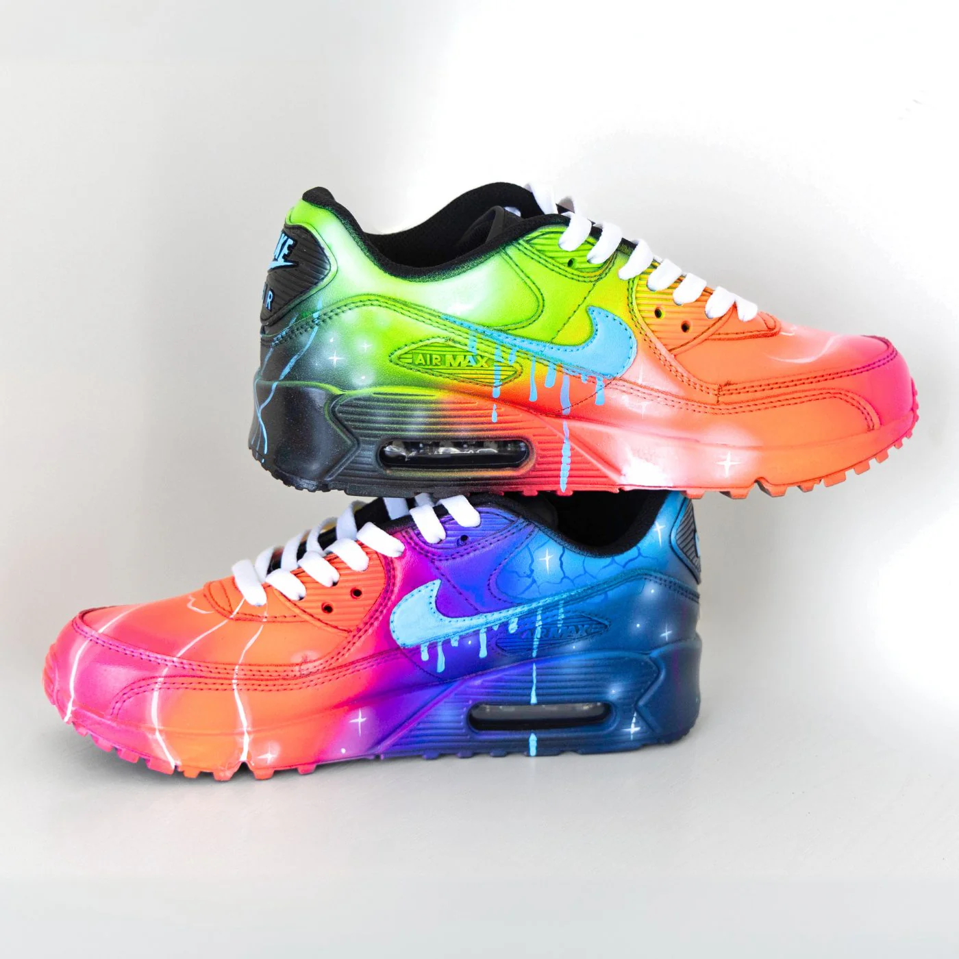 'Blue Galaxy Drip' Air Max 90 - Image 4