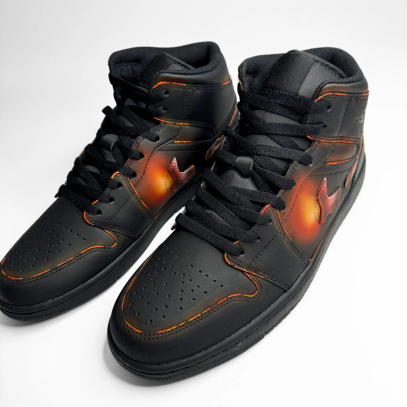 'Burning Swoosh' Air Jordan 1 Mid - Image 3