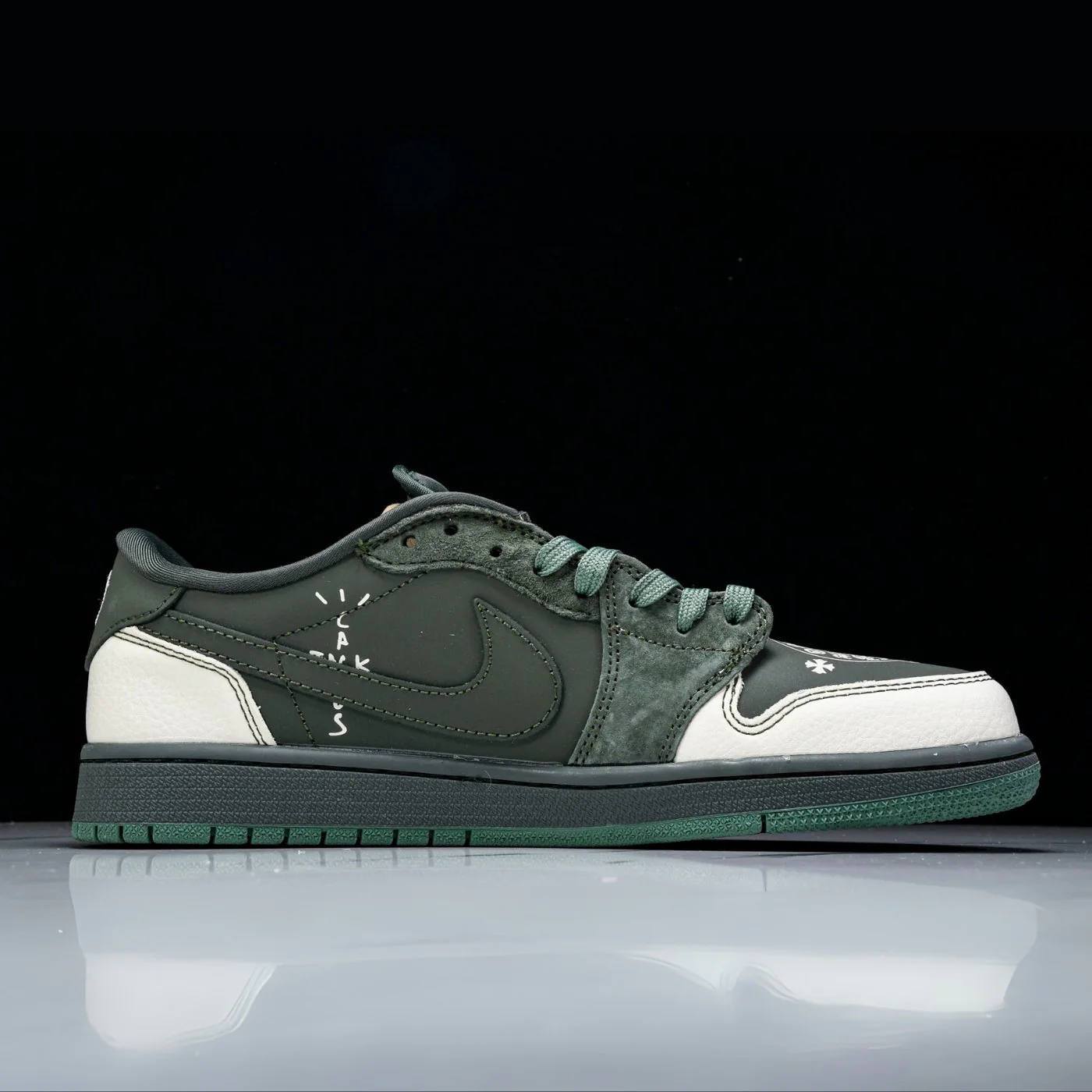 Cactus Chrome Hearts Air Jordan 1 Low - Image 3