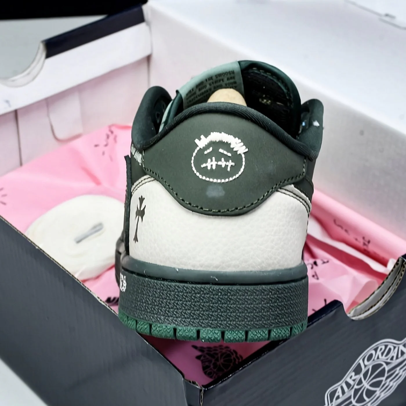 Cactus Chrome Hearts Air Jordan 1 Low - Image 6