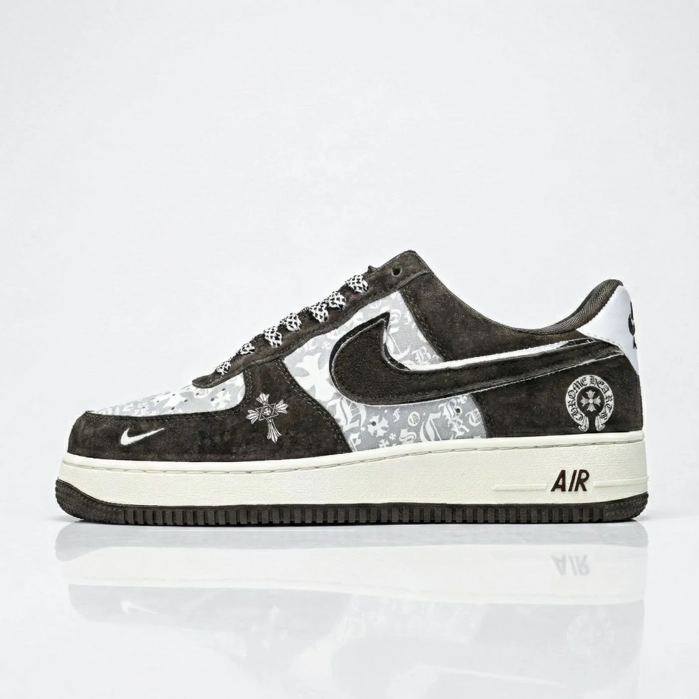 Chrome Hearts Suede Air Force 1 - Image 3