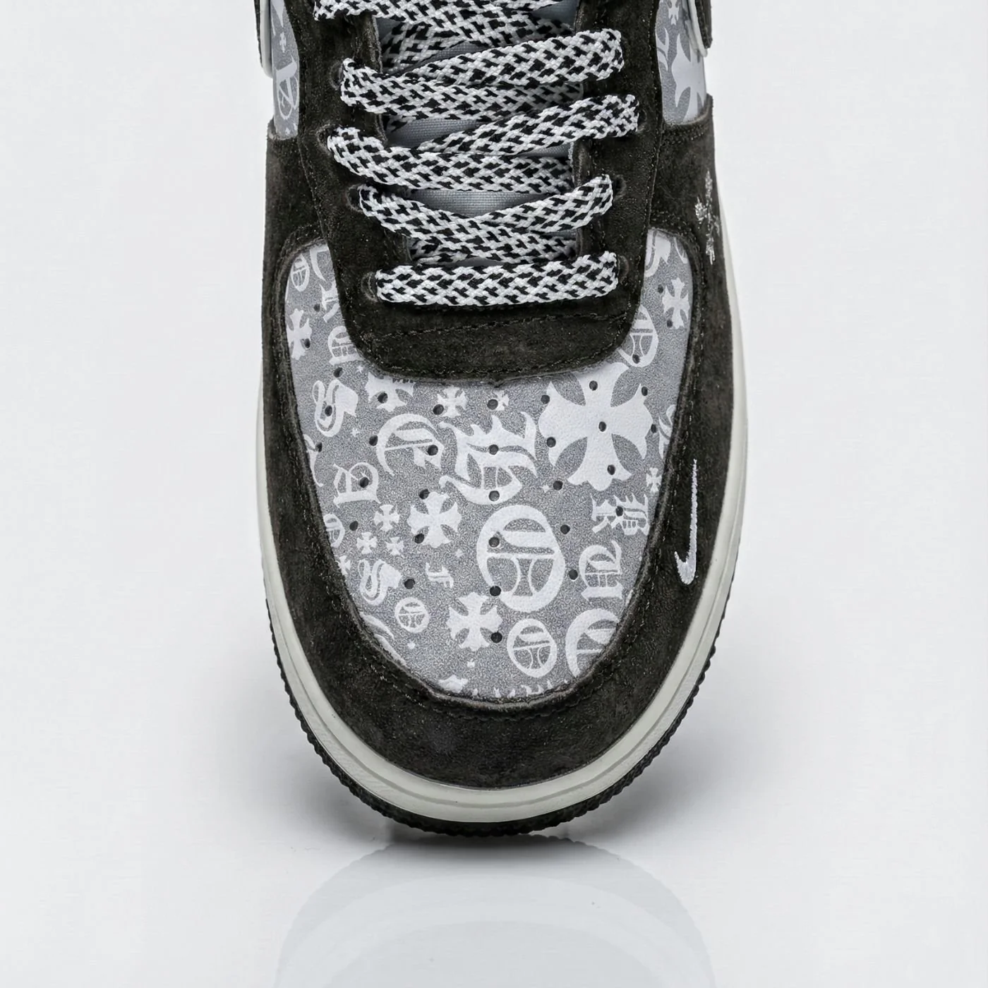Chrome Hearts Suede Air Force 1 - Image 5