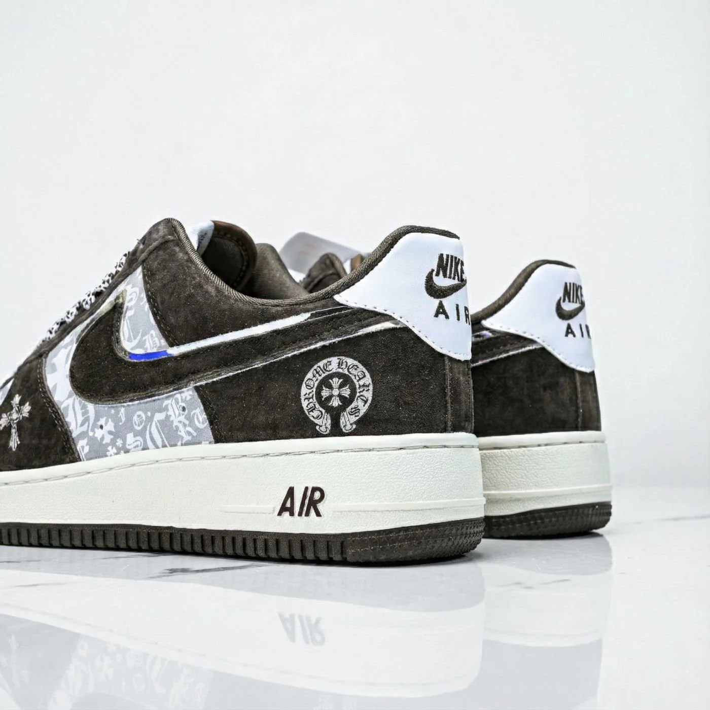 Chrome Hearts Suede Air Force 1 - Image 6