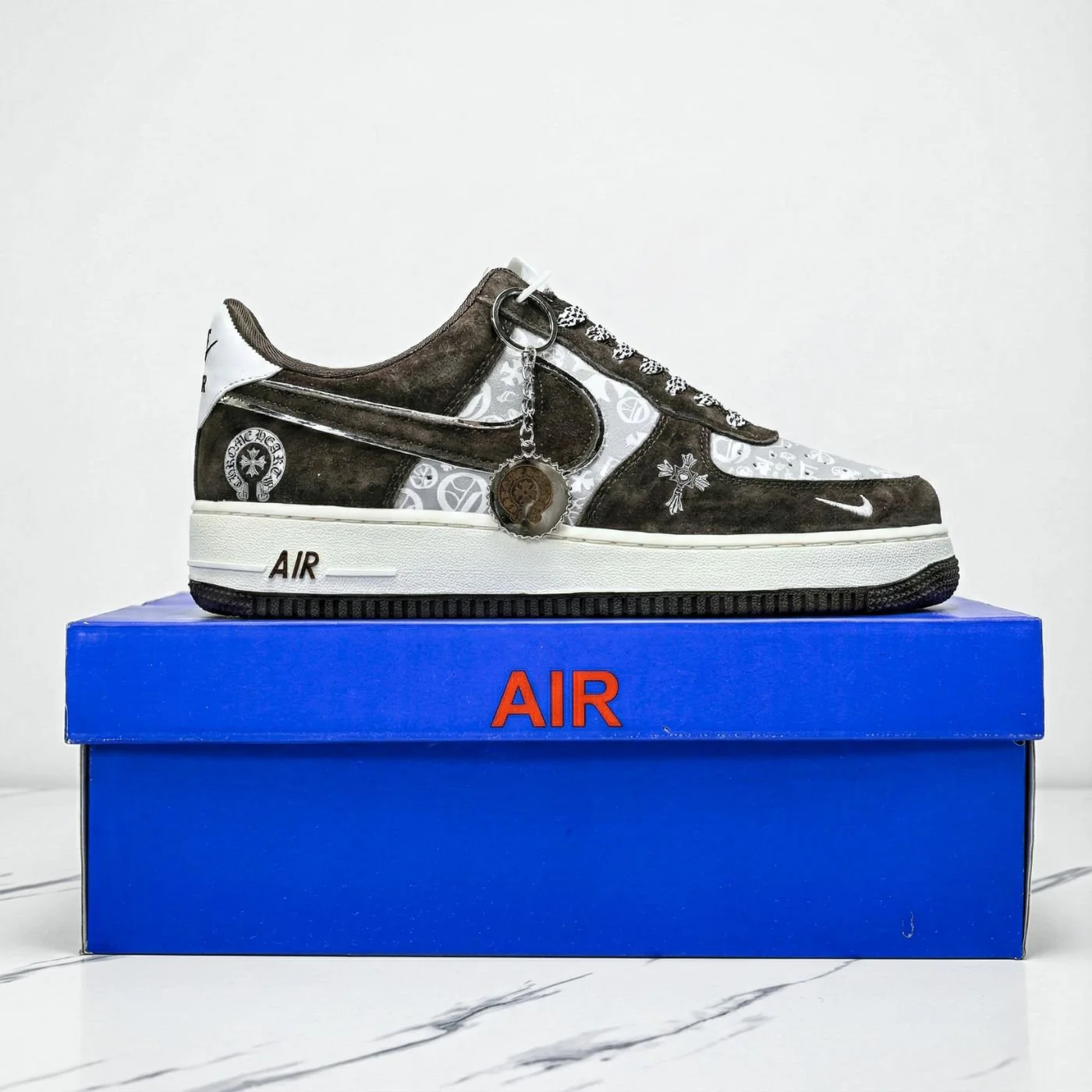 Chrome Hearts Suede Air Force 1 - Image 7