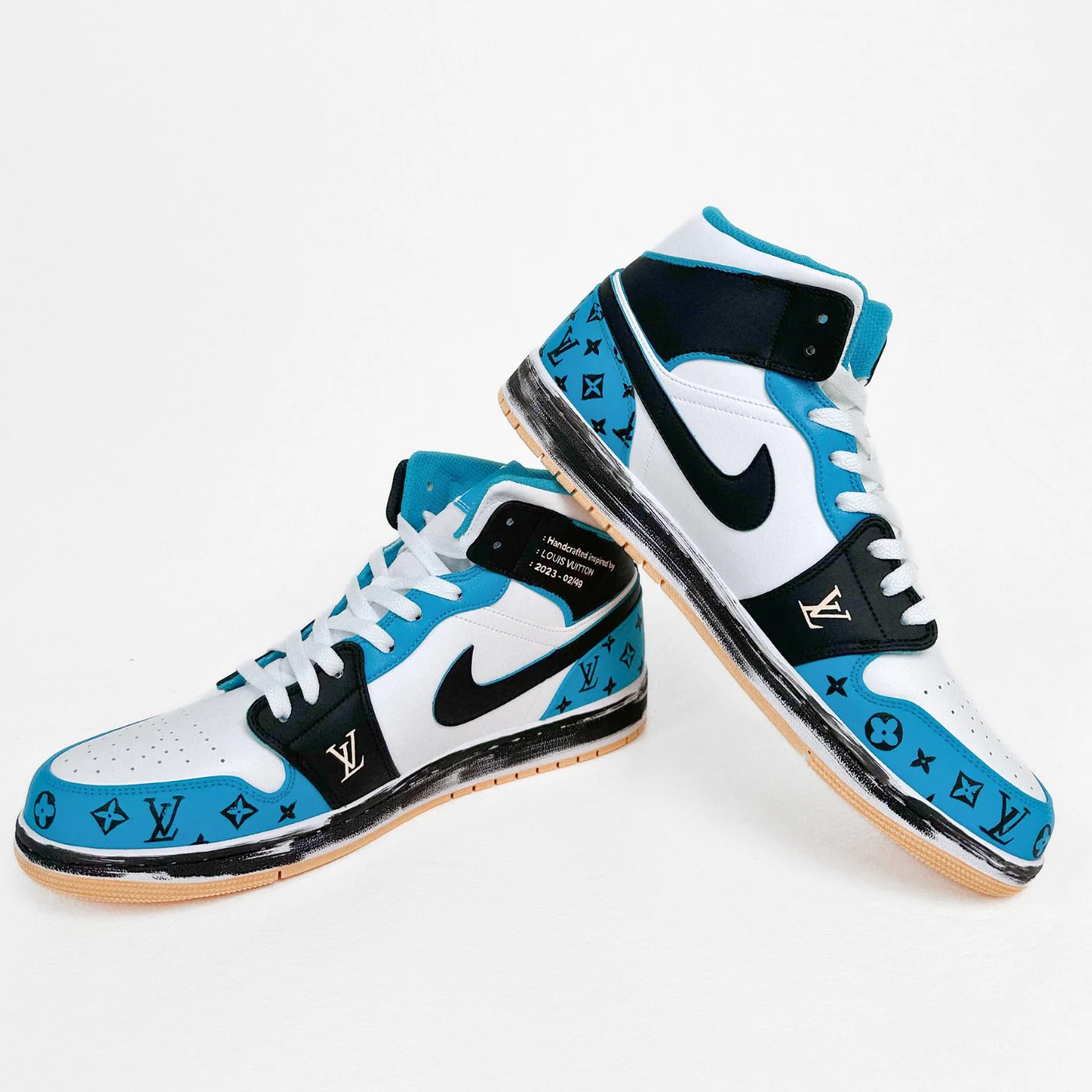 Aquatone LV Air Jordan 1 - Image 3