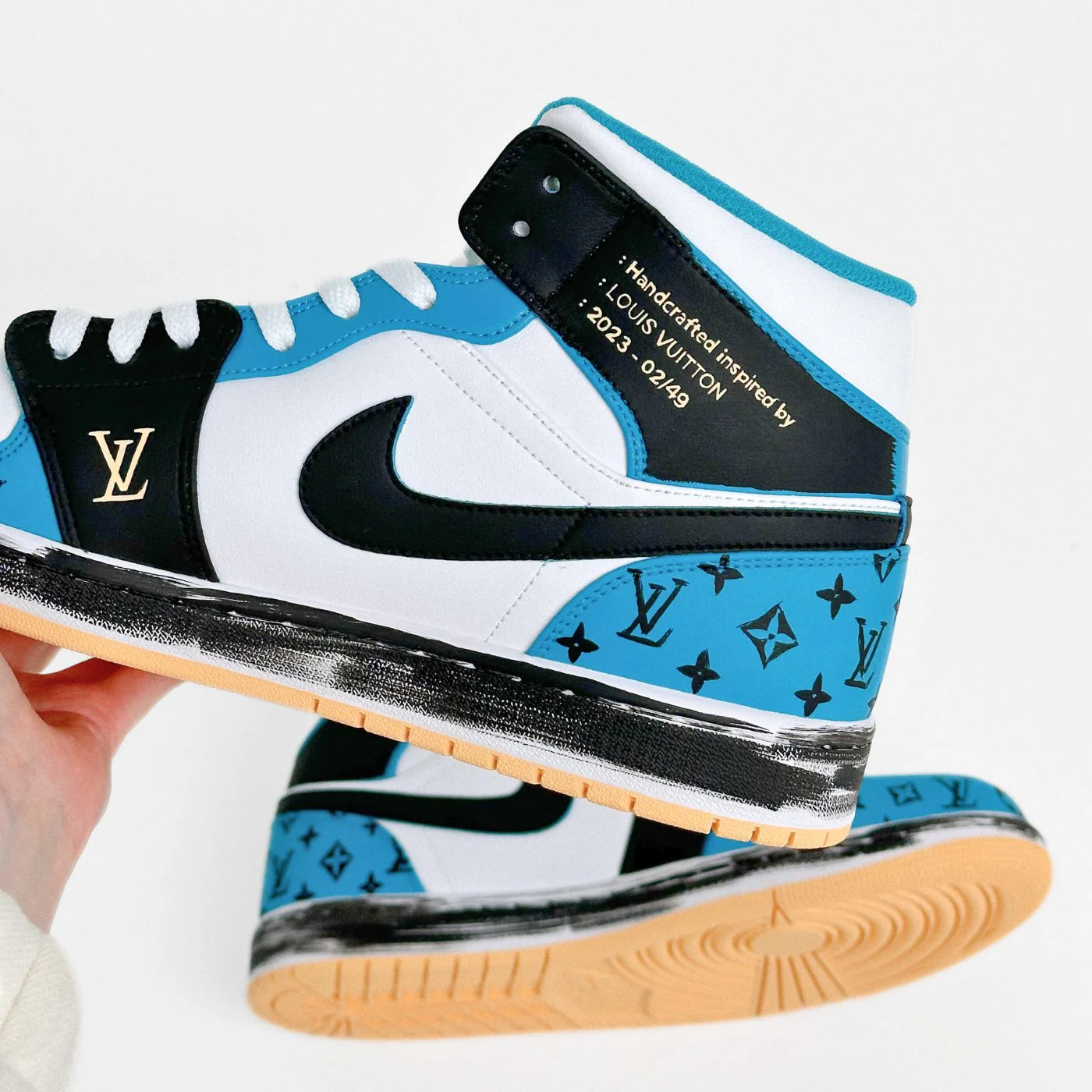 Aquatone LV Air Jordan 1 - Image 4