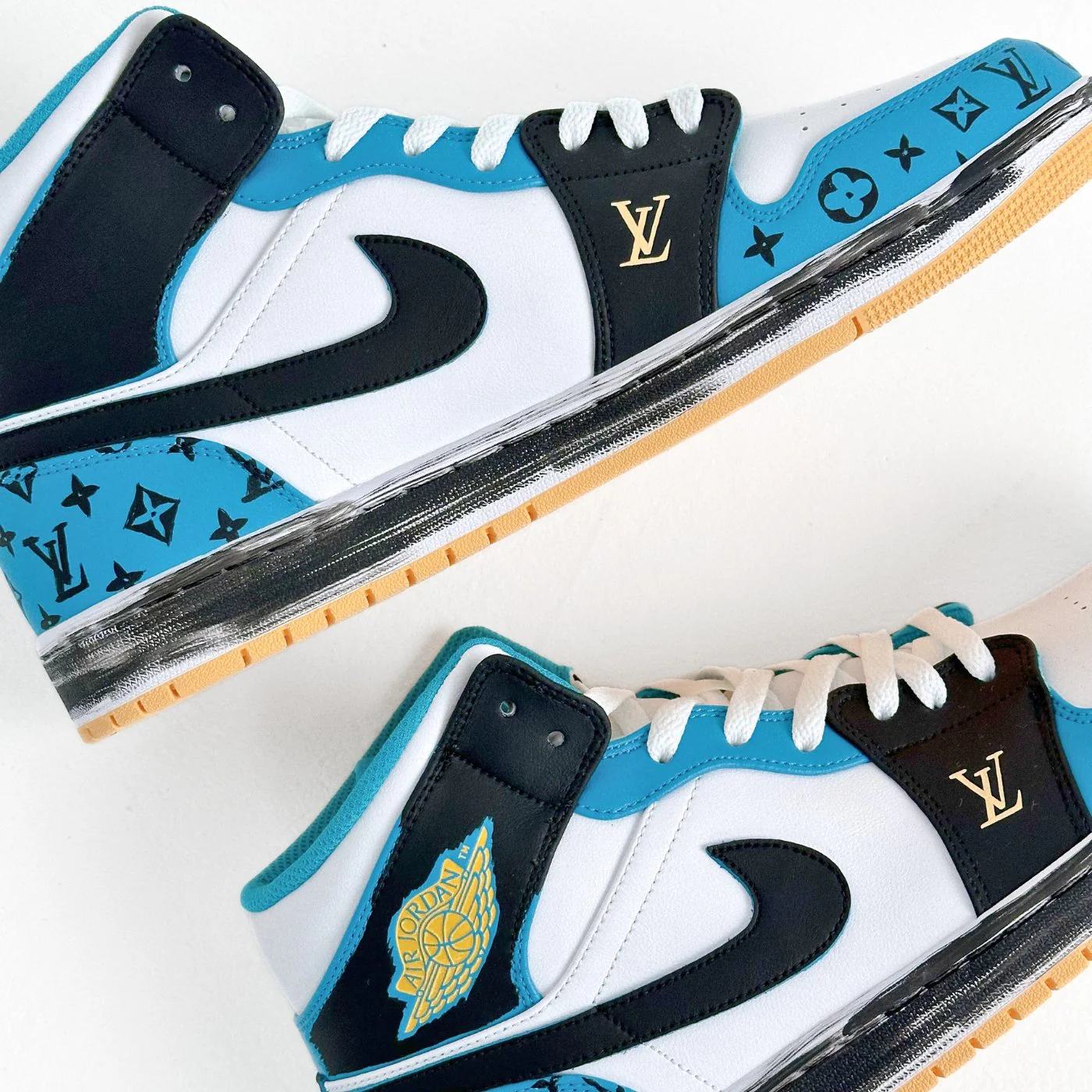 Aquatone LV Air Jordan 1 - Image 5
