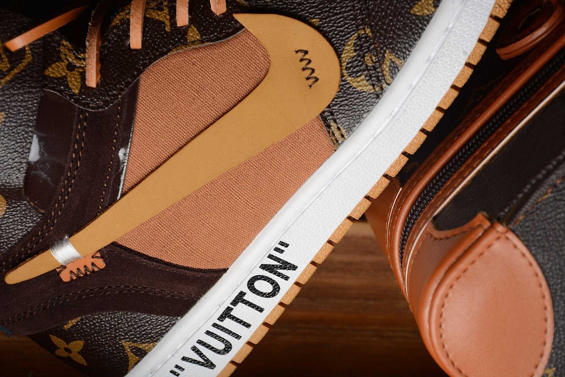 Off-Louis LV Air Jordan 1 - Image 7