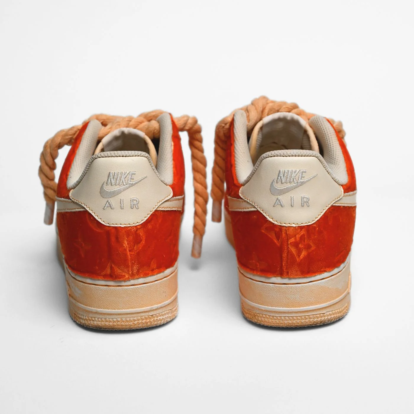 Orange LV Velvet Air Force 1 - Image 6