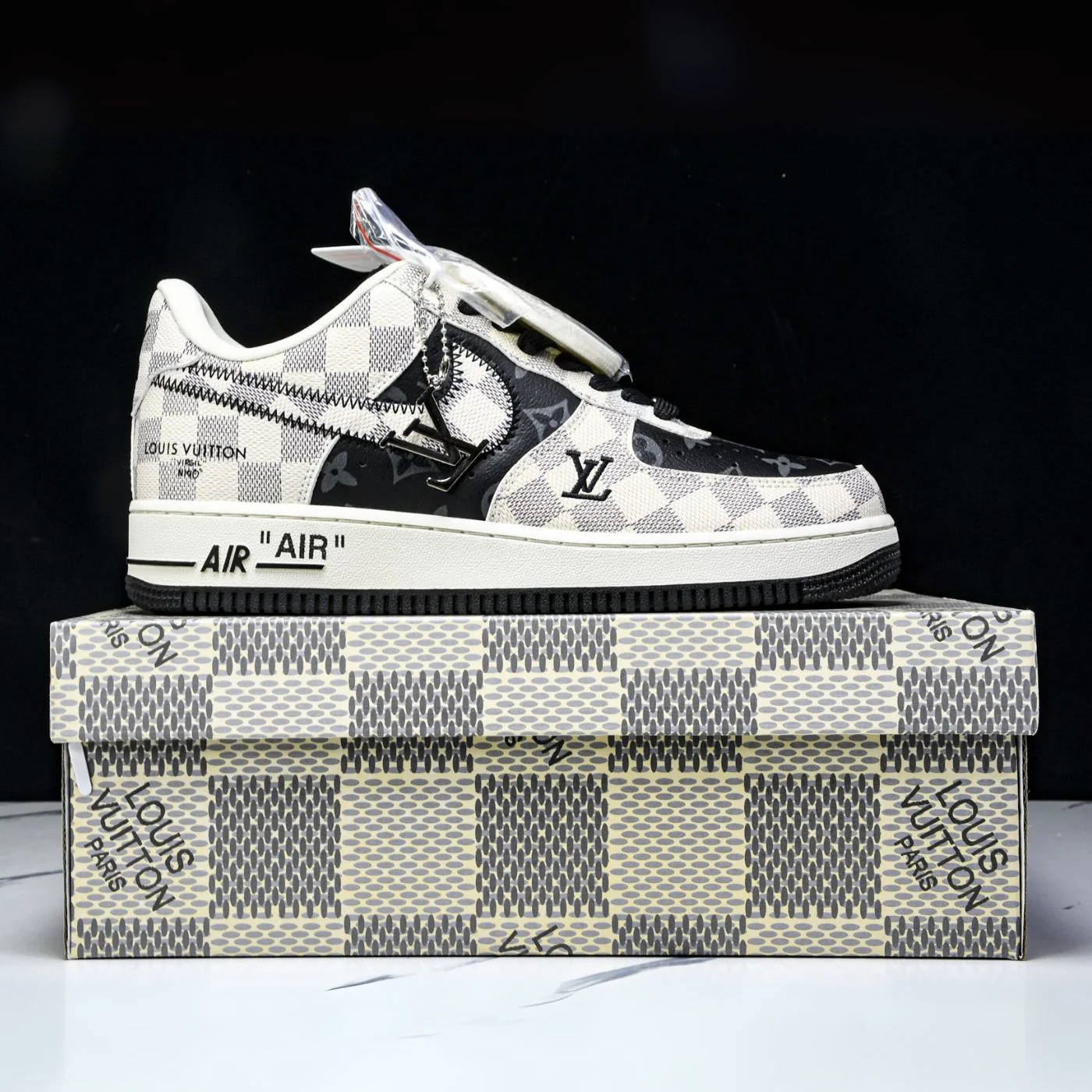 Royal Black LV Air Force 1 - Image 3