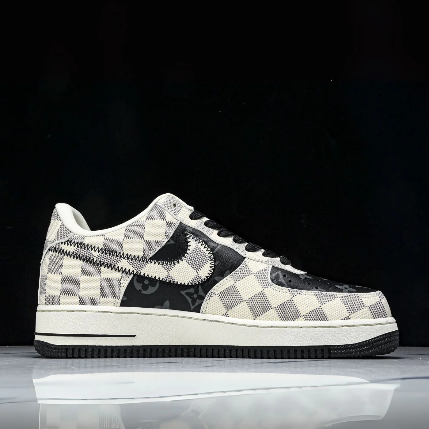 Royal Black LV Air Force 1 - Image 5