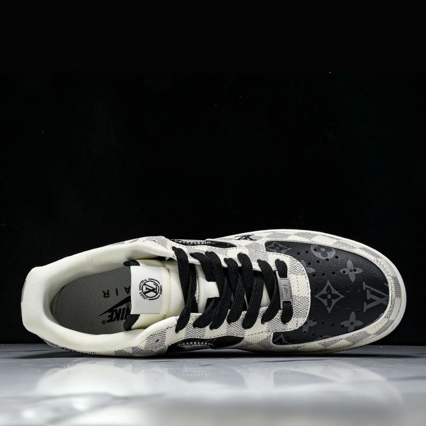 Royal Black LV Air Force 1 - Image 6