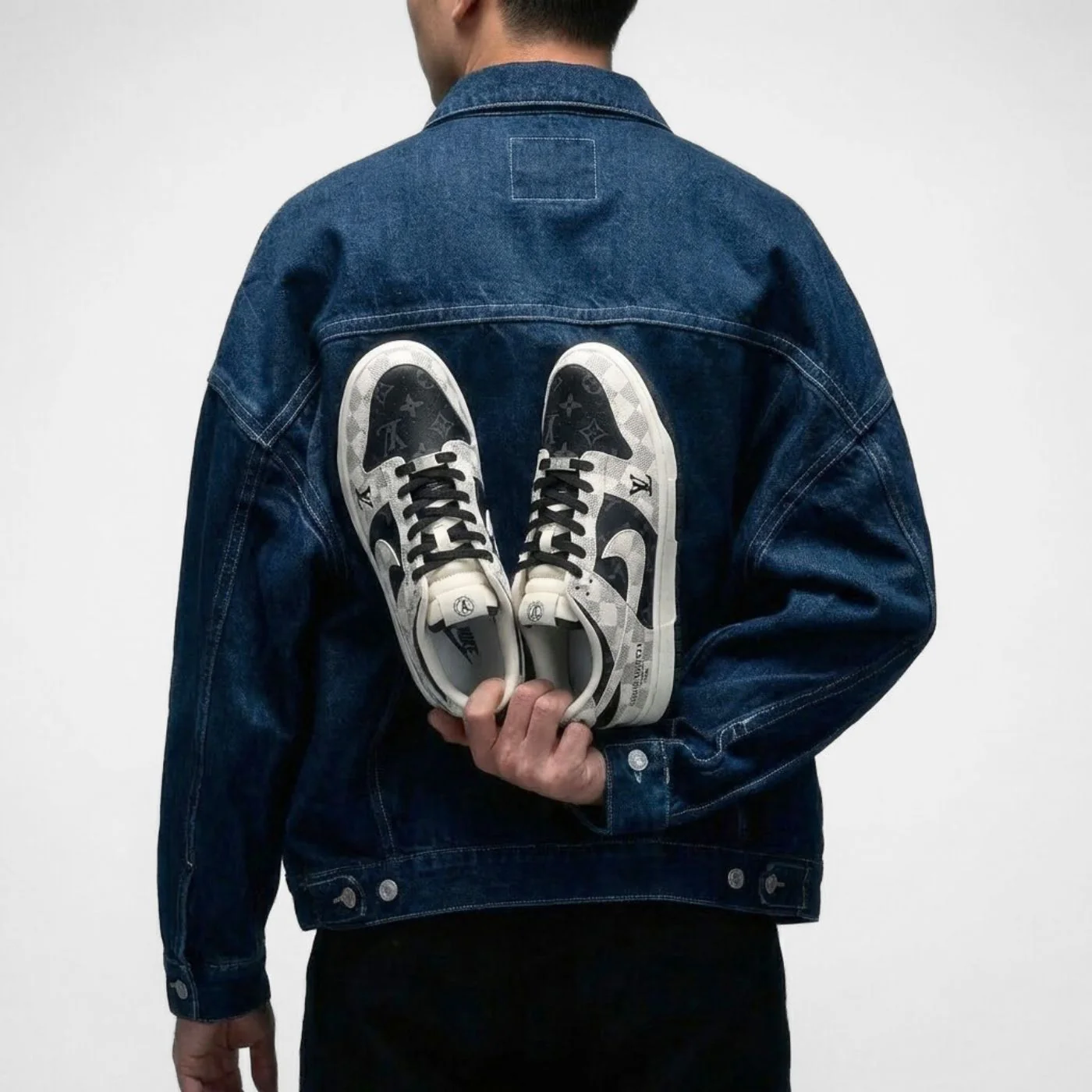 Royal Black LV Dunks Low - Image 6